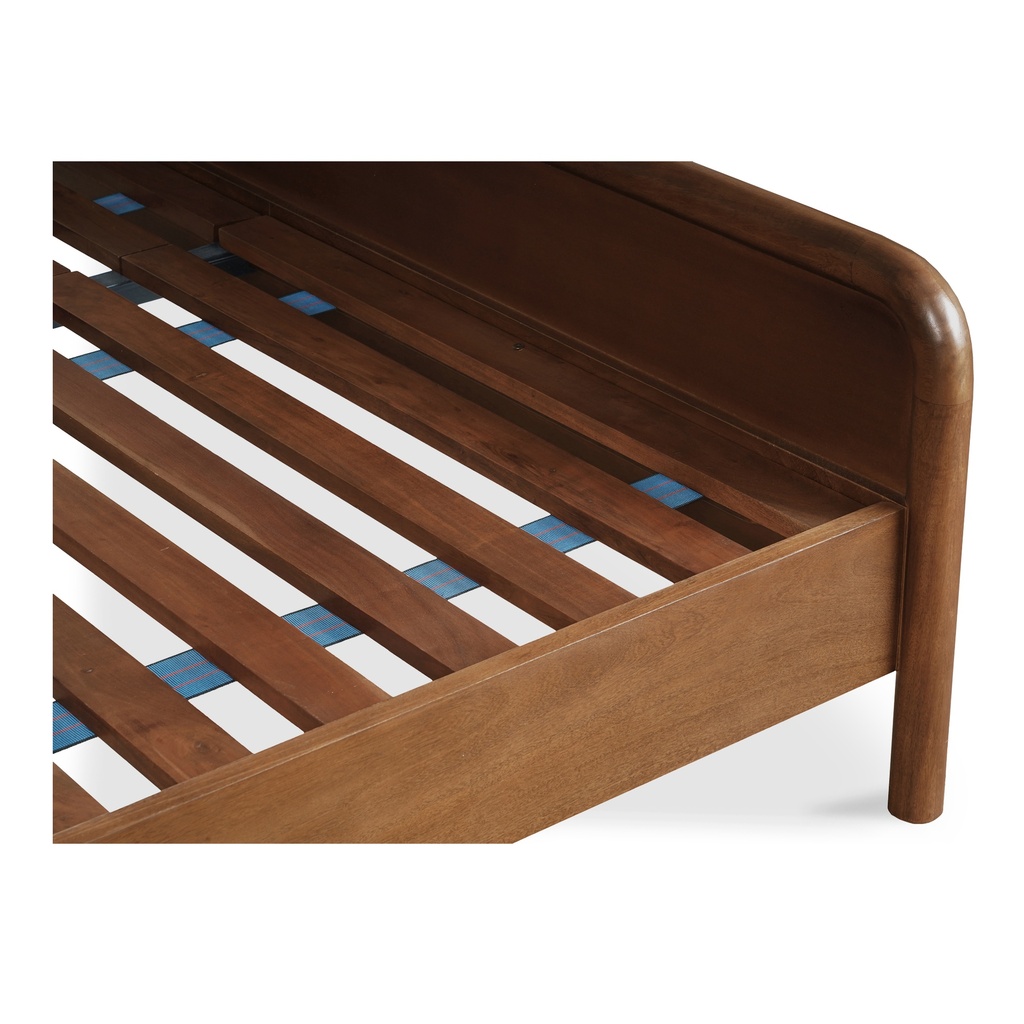 Rye Queen Bed Warm Brown - 6