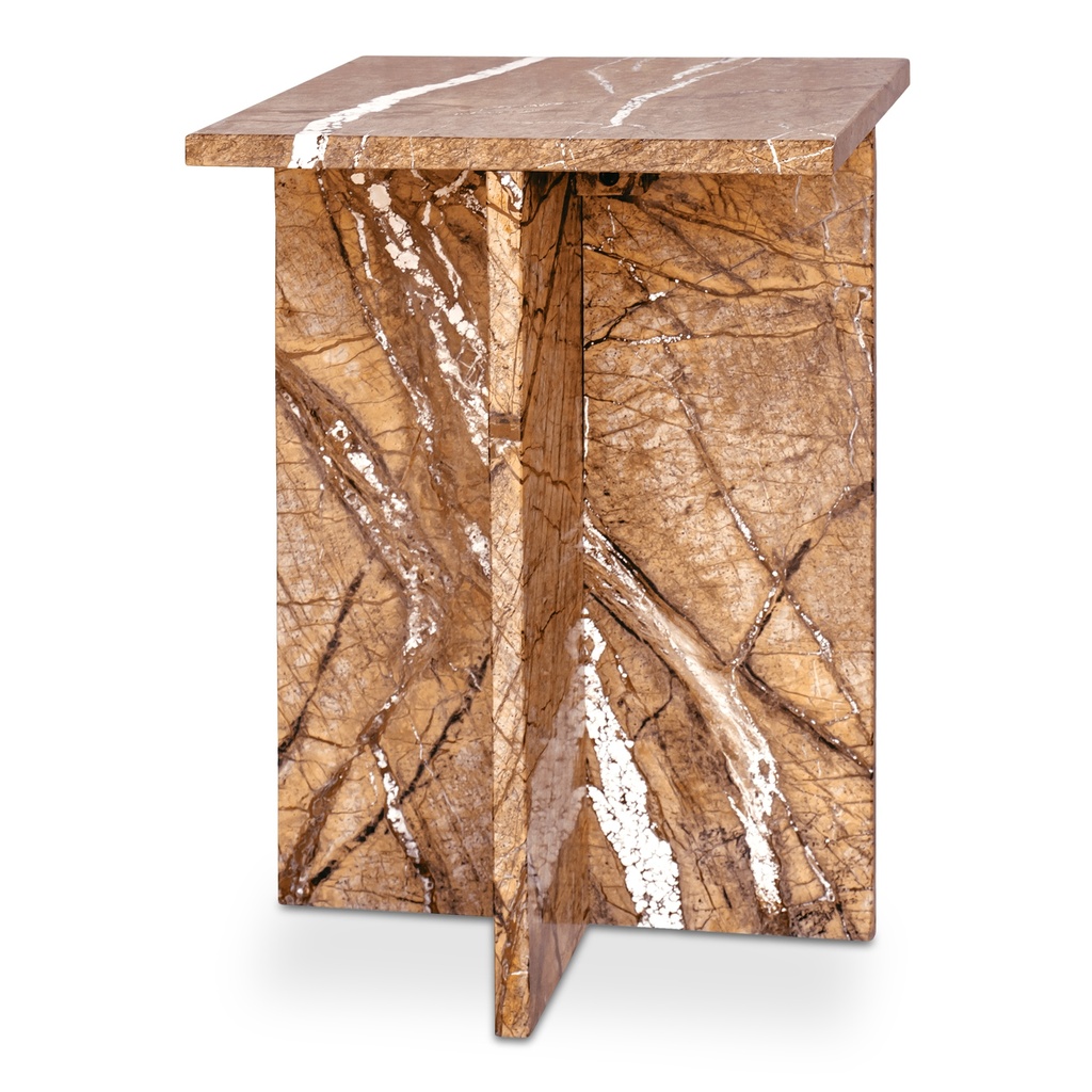 Blair Accent Table Golden Forest Marble - 1