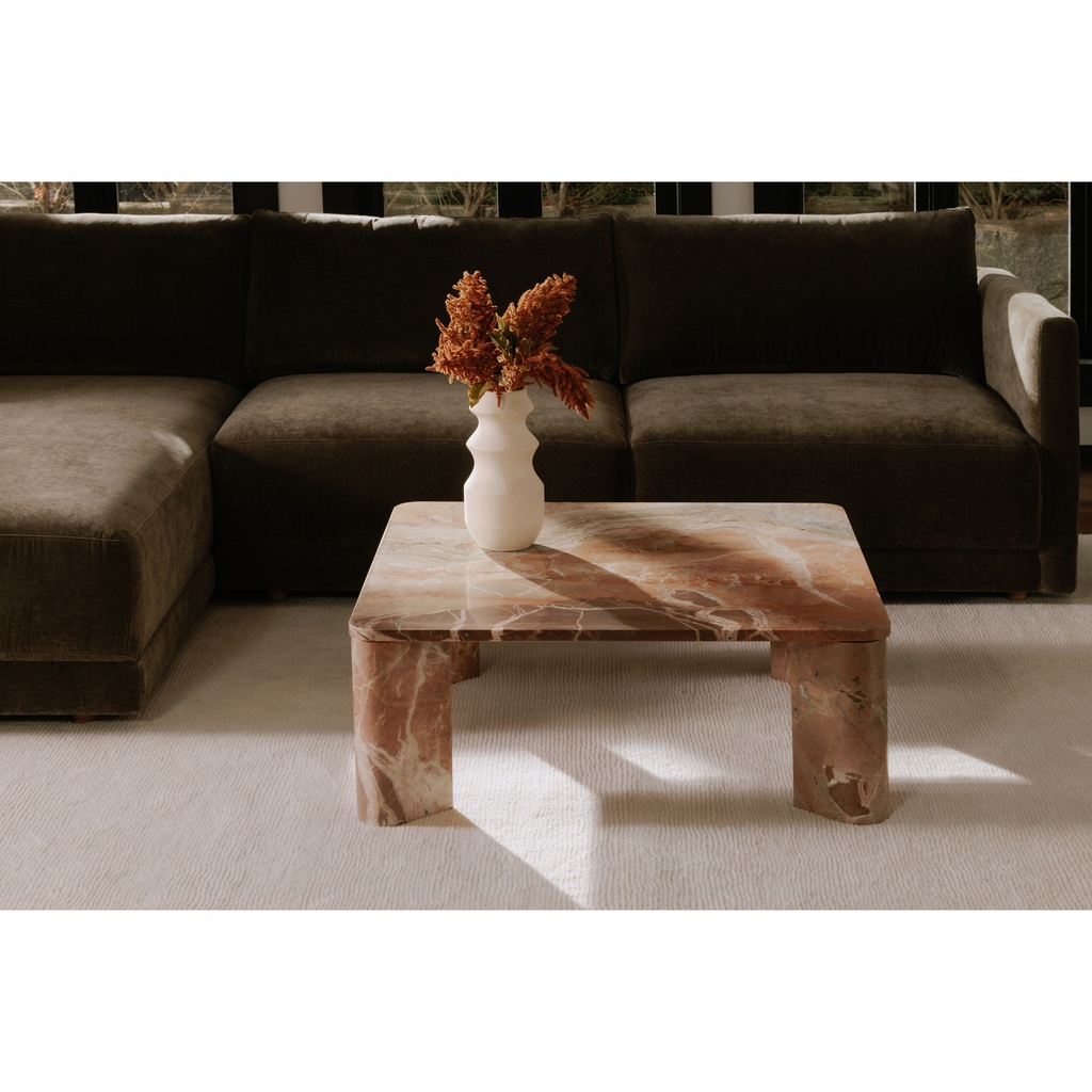 Segment Coffee Table Orange Levante Marble - 8