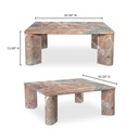 Segment Coffee Table Orange Levante Marble - 11
