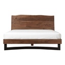 Bent Queen Size Bed Brown - 4