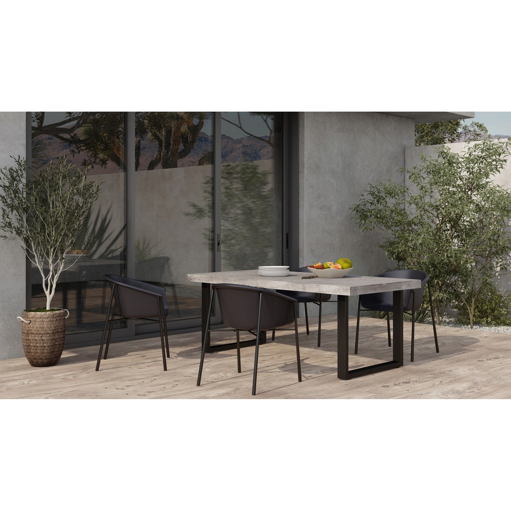 Jedrik Outdoor Dining Table Large Grey - 5