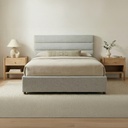 Takio King Bed Light Grey - 14