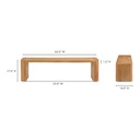 Post Small Dining Bench Natural - 6