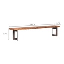 Bent Bench Large Brown - 10