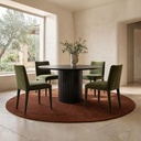 Povera Round Dining Table Black - 4