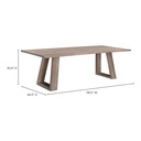Tanya Dining Table Light Grey - 4