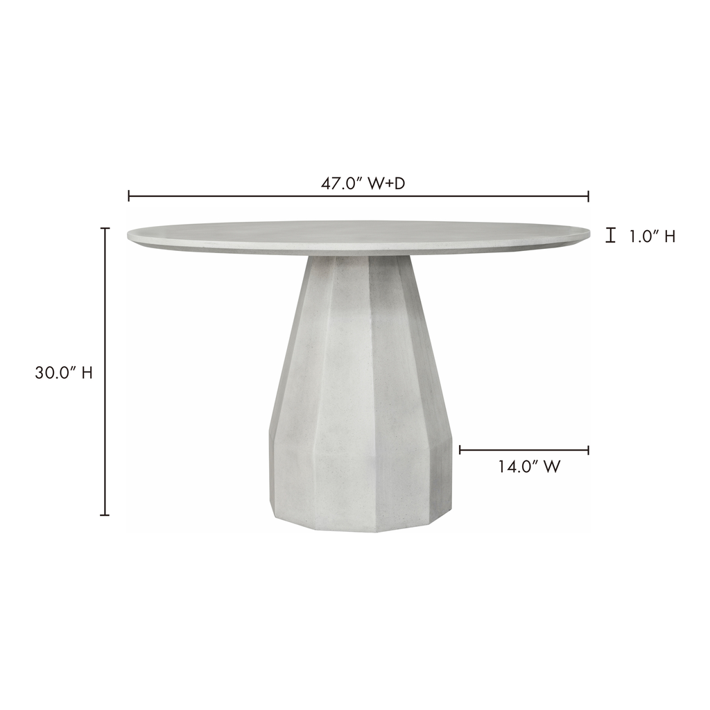 Templo Outdoor Dining Table Antique White - 7