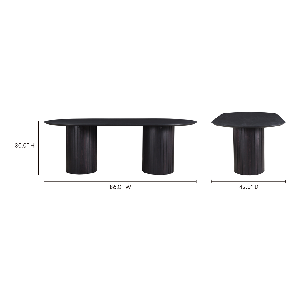Povera Dining Table Black - 7