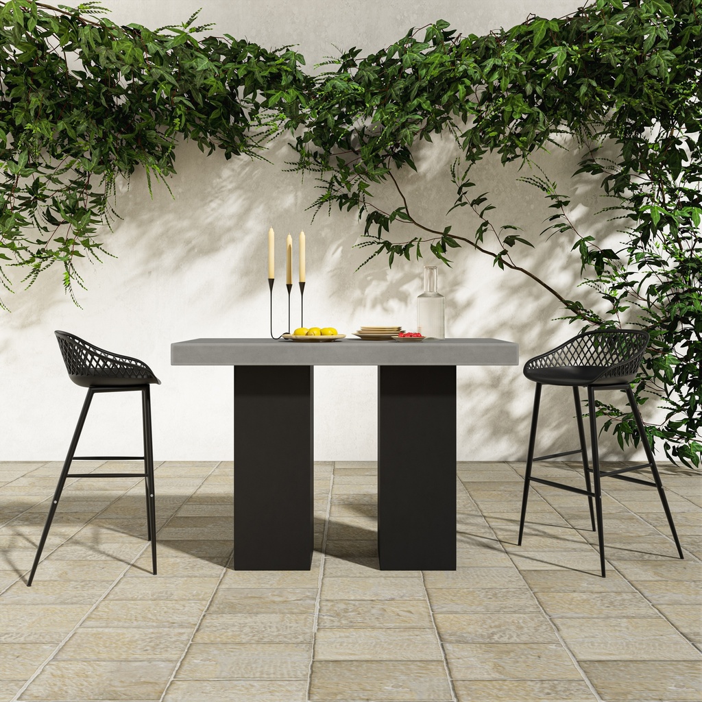 Lithic Outdoor Bar Table Grey - 5