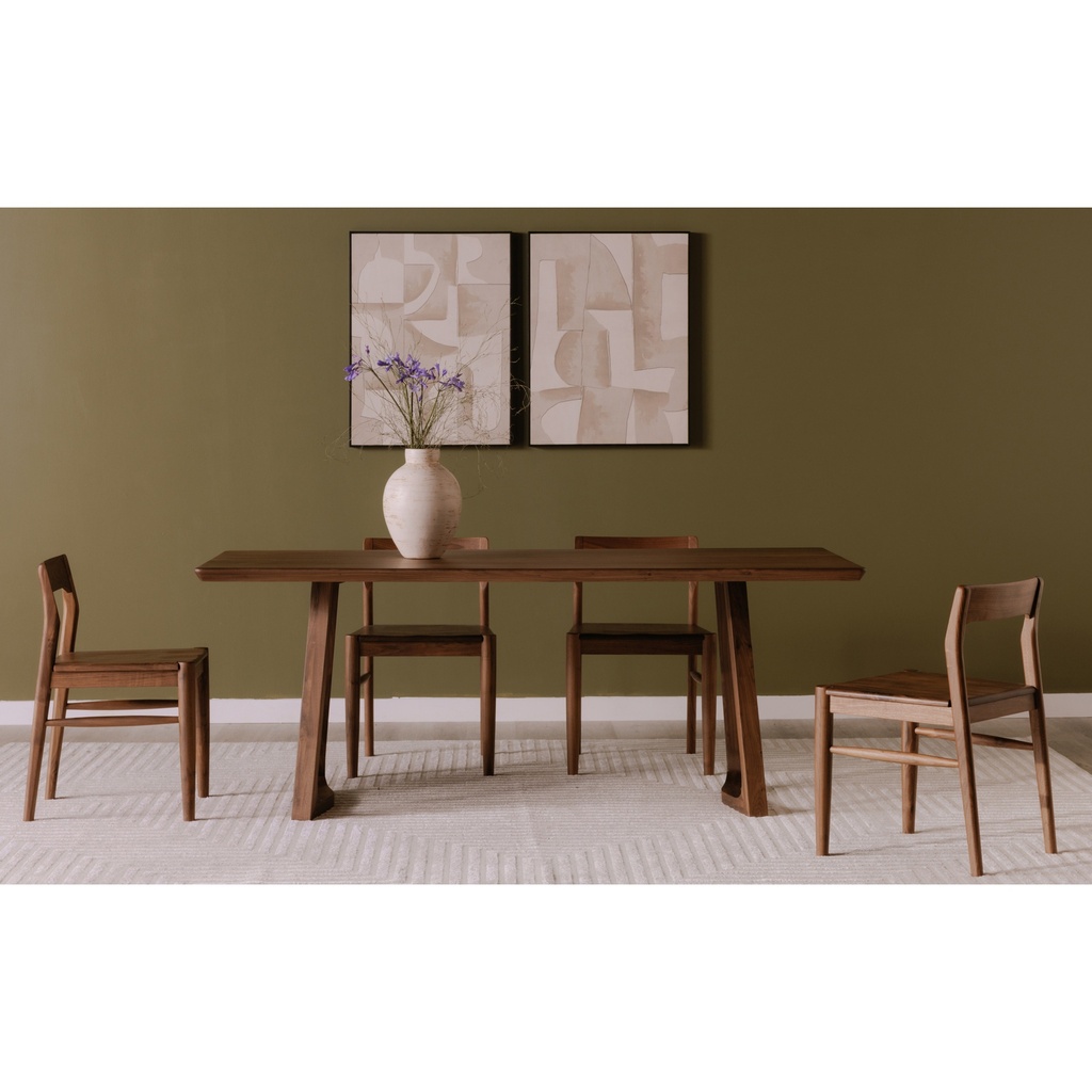 Silas Dining Table Walnut Brown - 5