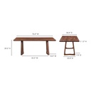 Silas Dining Table Walnut Brown - 6