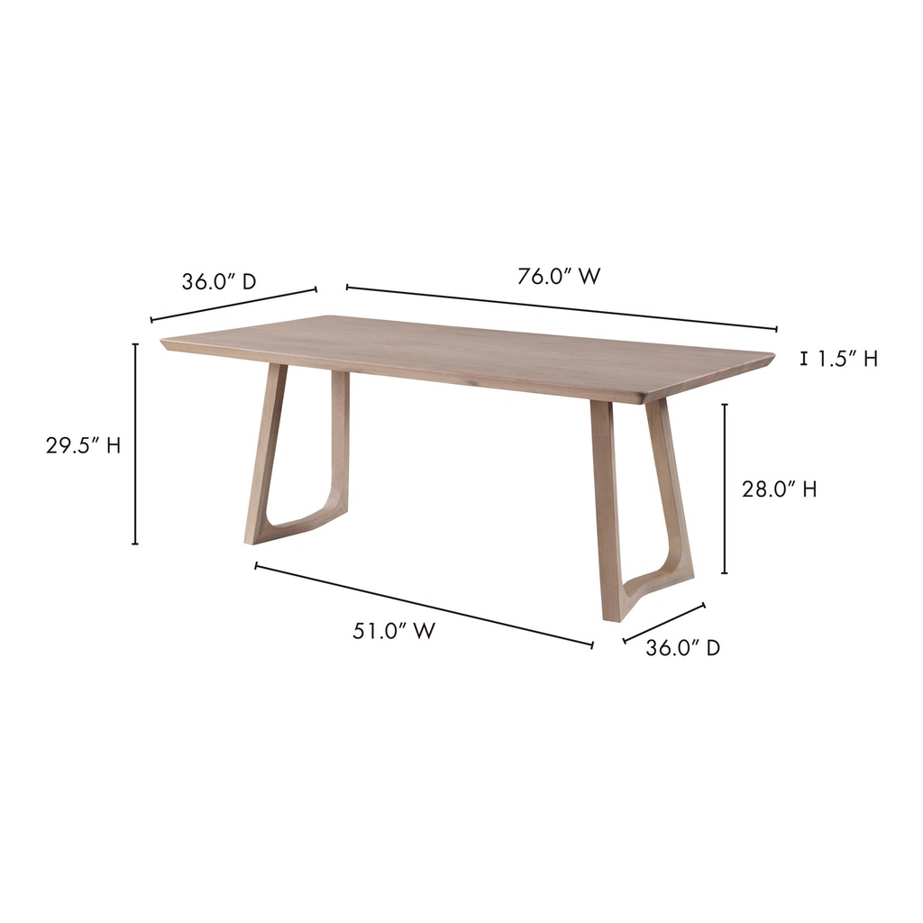 Silas Dining Table White Oak - 4