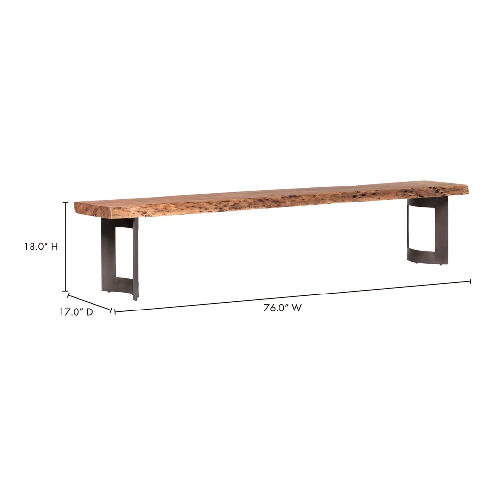 Bent Bench Extra Small Brown - 8