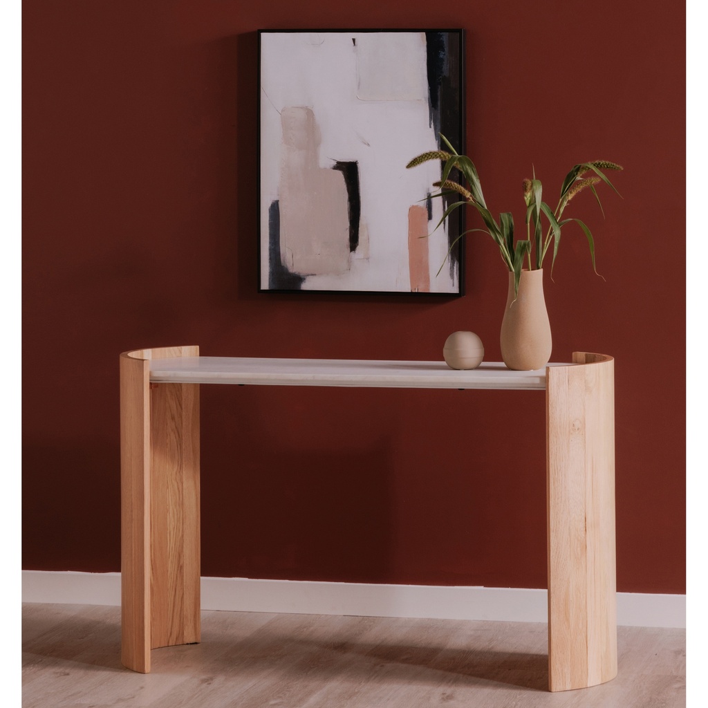 Dala Console Table White - 4