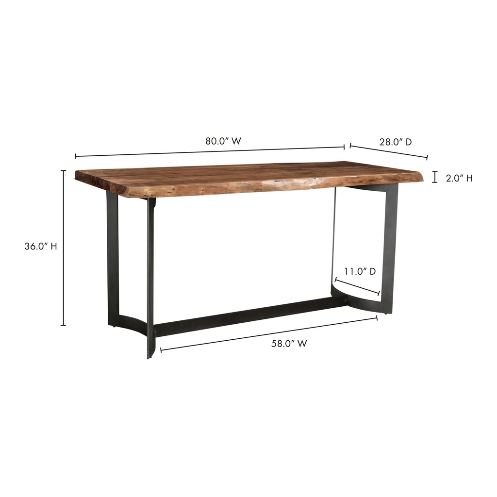 Bent Counter Table Brown - 6