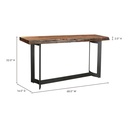 Bent Console Table Brown - 8
