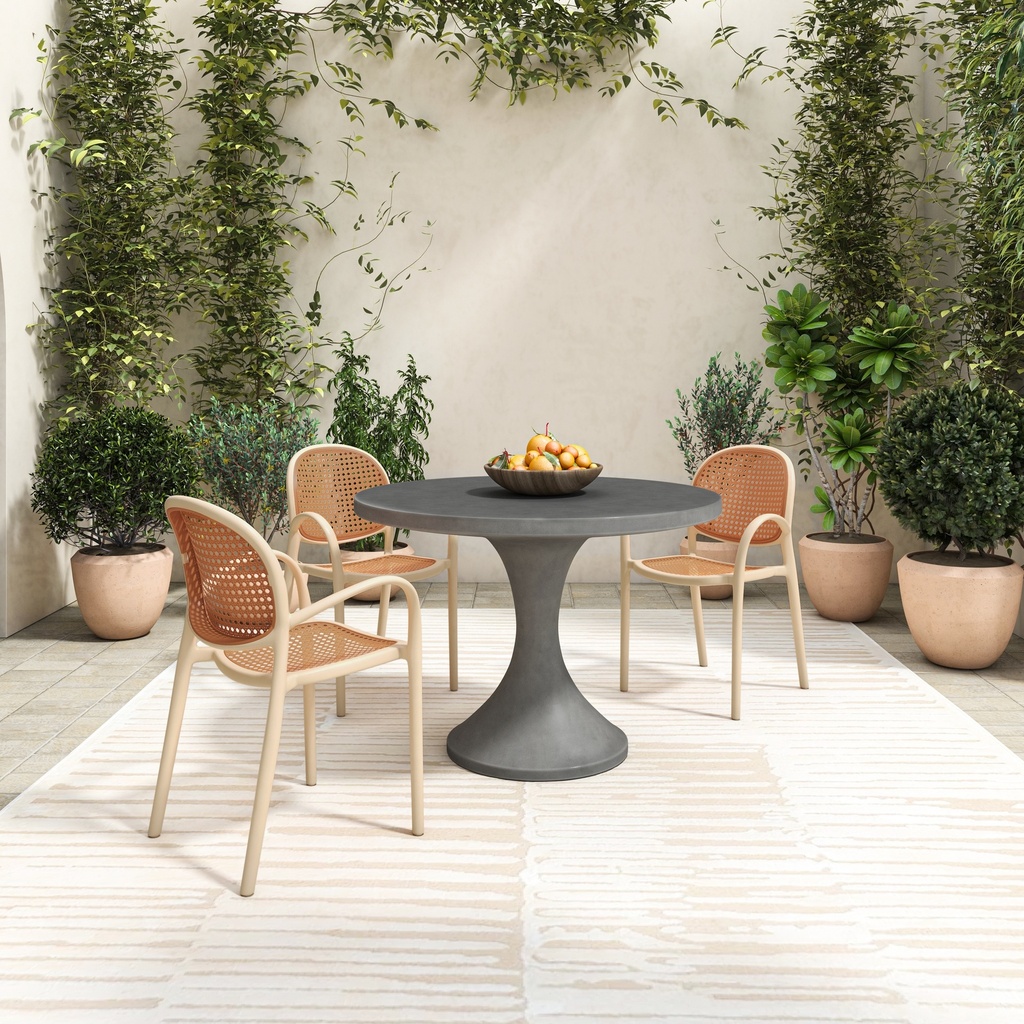 Isadora Outdoor Dining Table Grey - 4