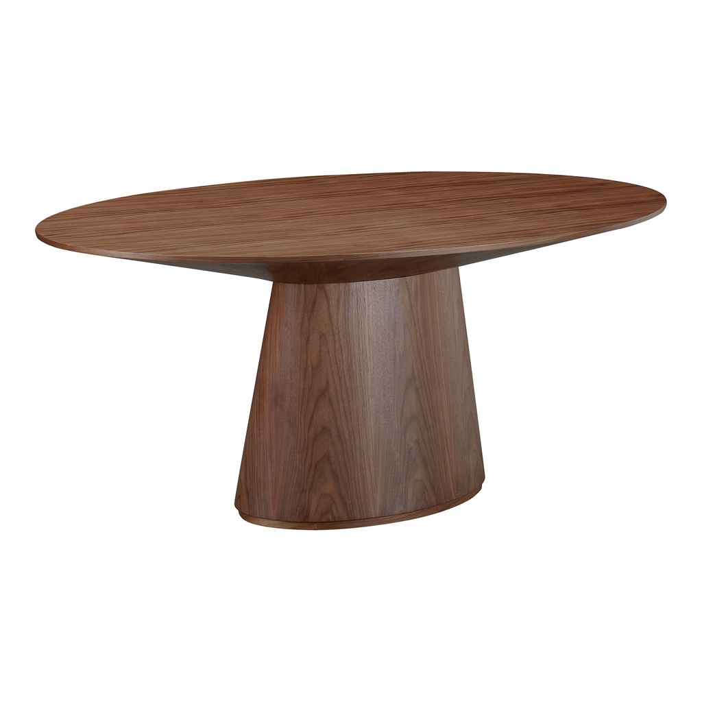 Otago Oval Dining Table Walnut Brown - 1