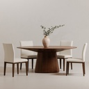 Otago Oval Dining Table Walnut Brown - 4