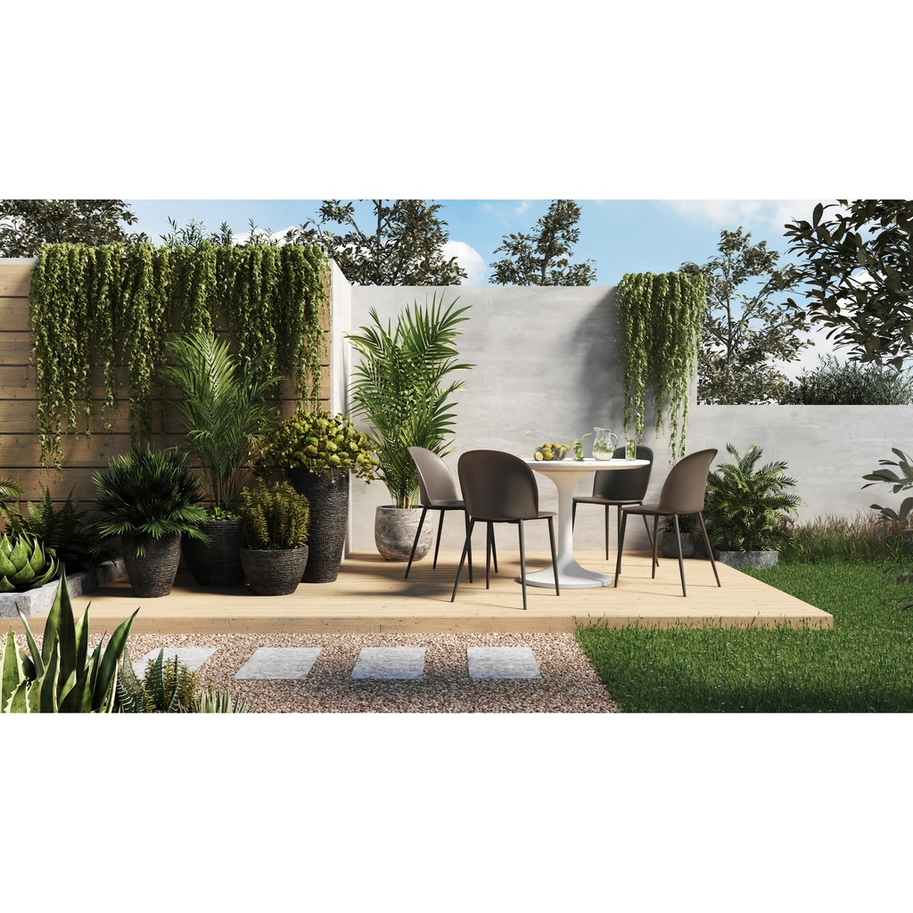 Tuli Outdoor Cafe Table White Terrazzo - 5