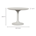Tuli Outdoor Cafe Table White Terrazzo - 7