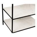 Trine Nightstand White Marble - 3