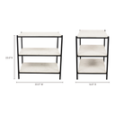 Trine Nightstand White Marble - 5