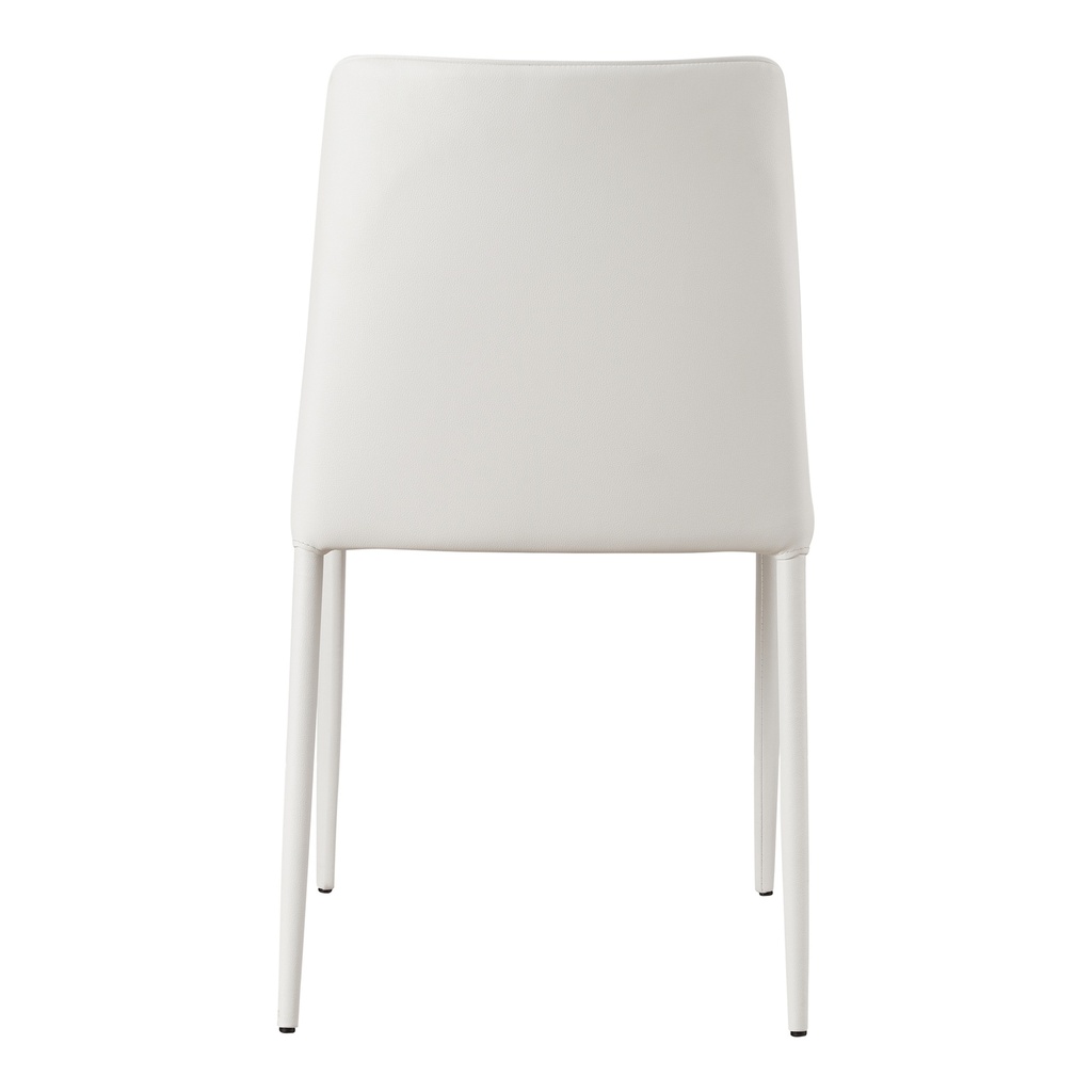 Nora Dining Chair White Vegan Leather - Set Of Two - 6