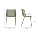 Silla Outdoor Dining Chair Sage Green - Set Of Two - 12