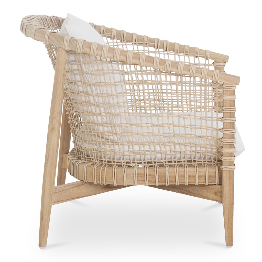 Kuna Outdoor Lounge Chair White - 3