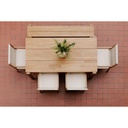 Tempo Outdoor Dining Bench Natural - 5