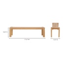 Tempo Outdoor Dining Bench Natural - 7