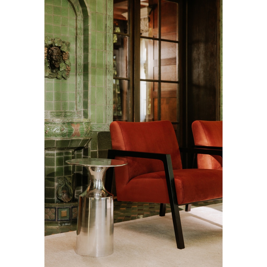 Rassa Accent Table Polished Silver - 3