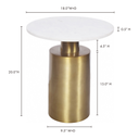 France Accent Table Gold - 5