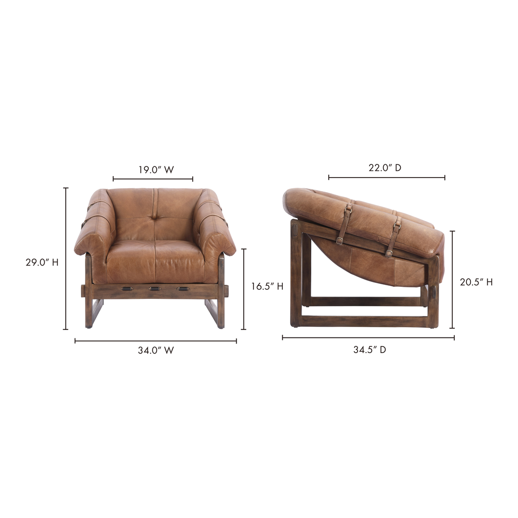 Bellos Accent Chair Open Road Brown - 13