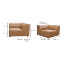 Form Corner Chair Sonoran Tan Leather - 9