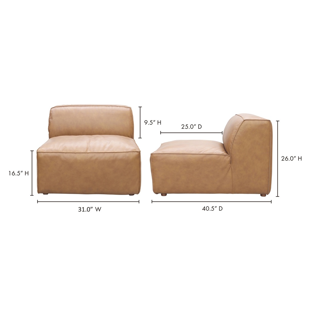 Form Slipper Chair Sonoran Tan Leather - 9
