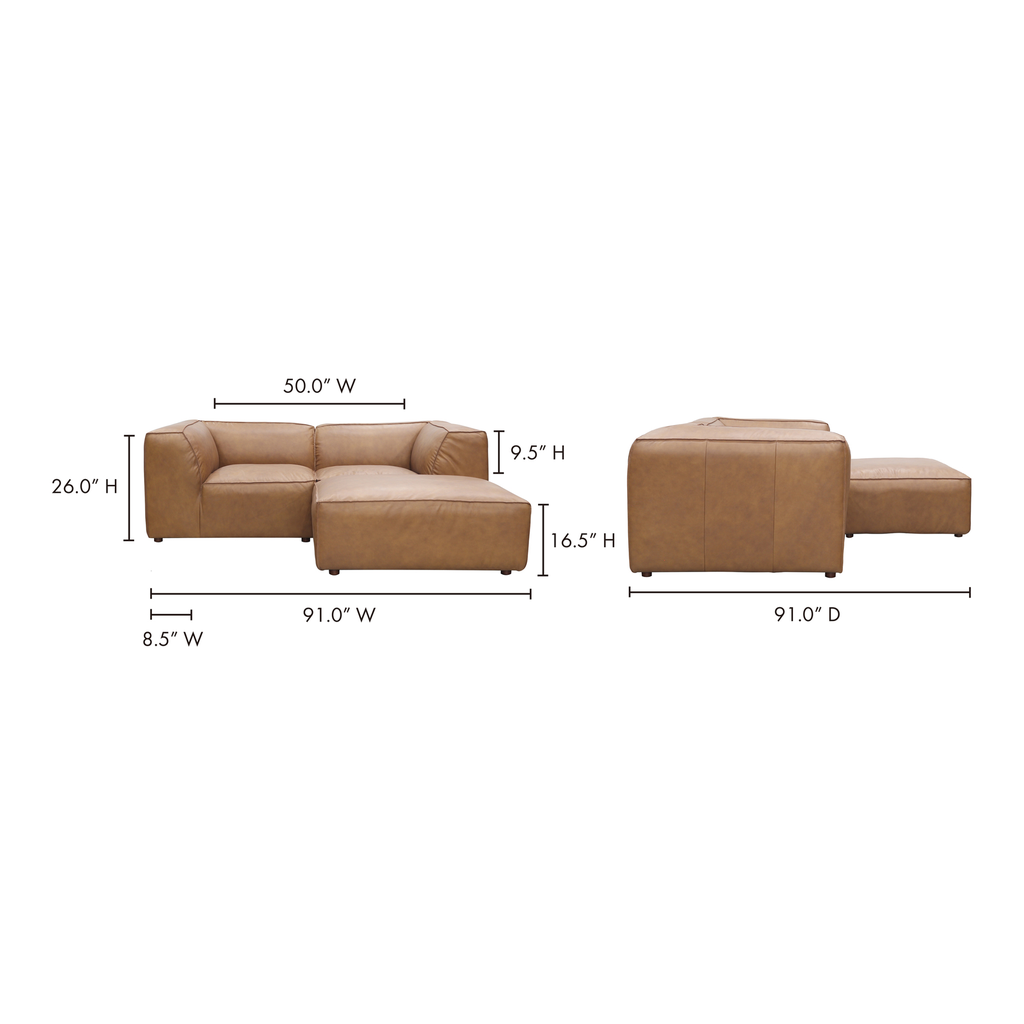 Form Nook Modular Sectional Sonoran Tan Leather - 8