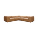 Form Classic L-Shaped Modular Sectional Sonoran Tan Leather - 1
