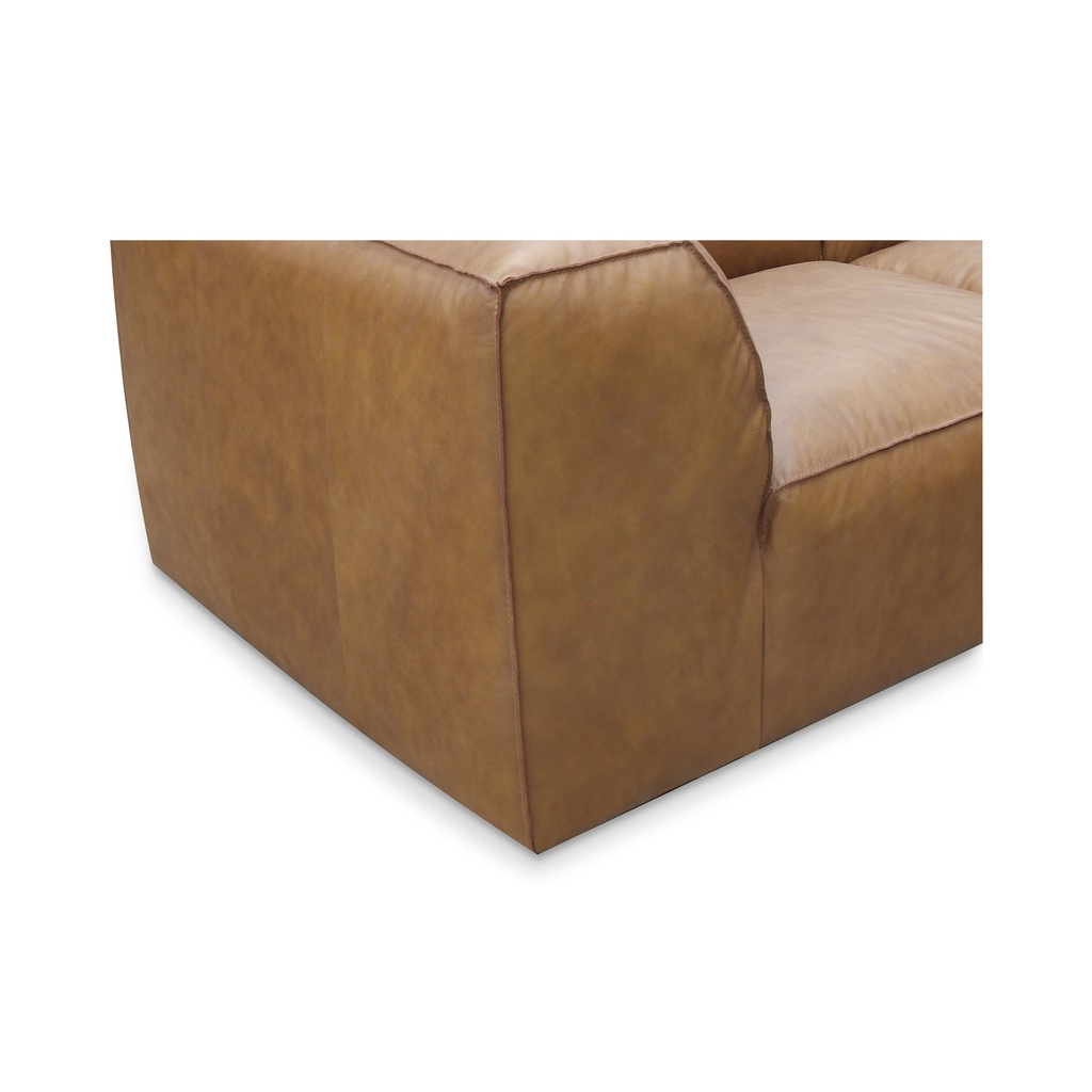 Form Classic L-Shaped Modular Sectional Sonoran Tan Leather - 4