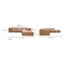 Form Dream Modular Sectional Sonoran Tan Leather - 8