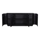 Povera 4 Door Sideboard Black - 1