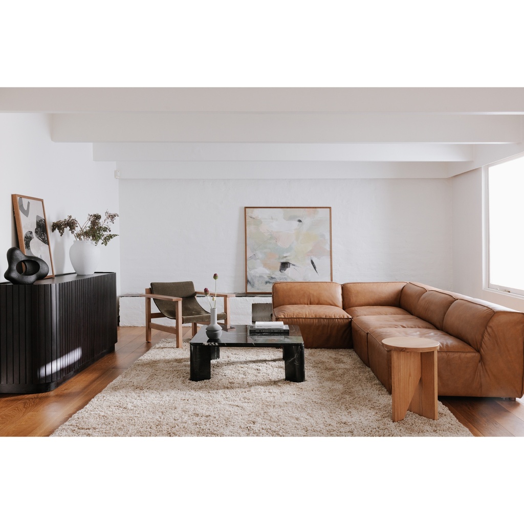 Povera 4 Door Sideboard Black - 7