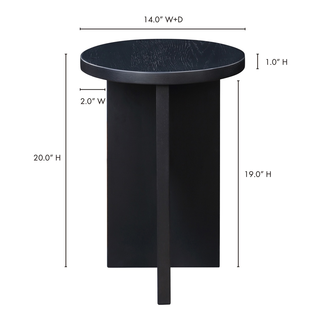 Grace Accent Table Black Oak - 9
