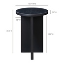 Grace Accent Table Black Oak - 9