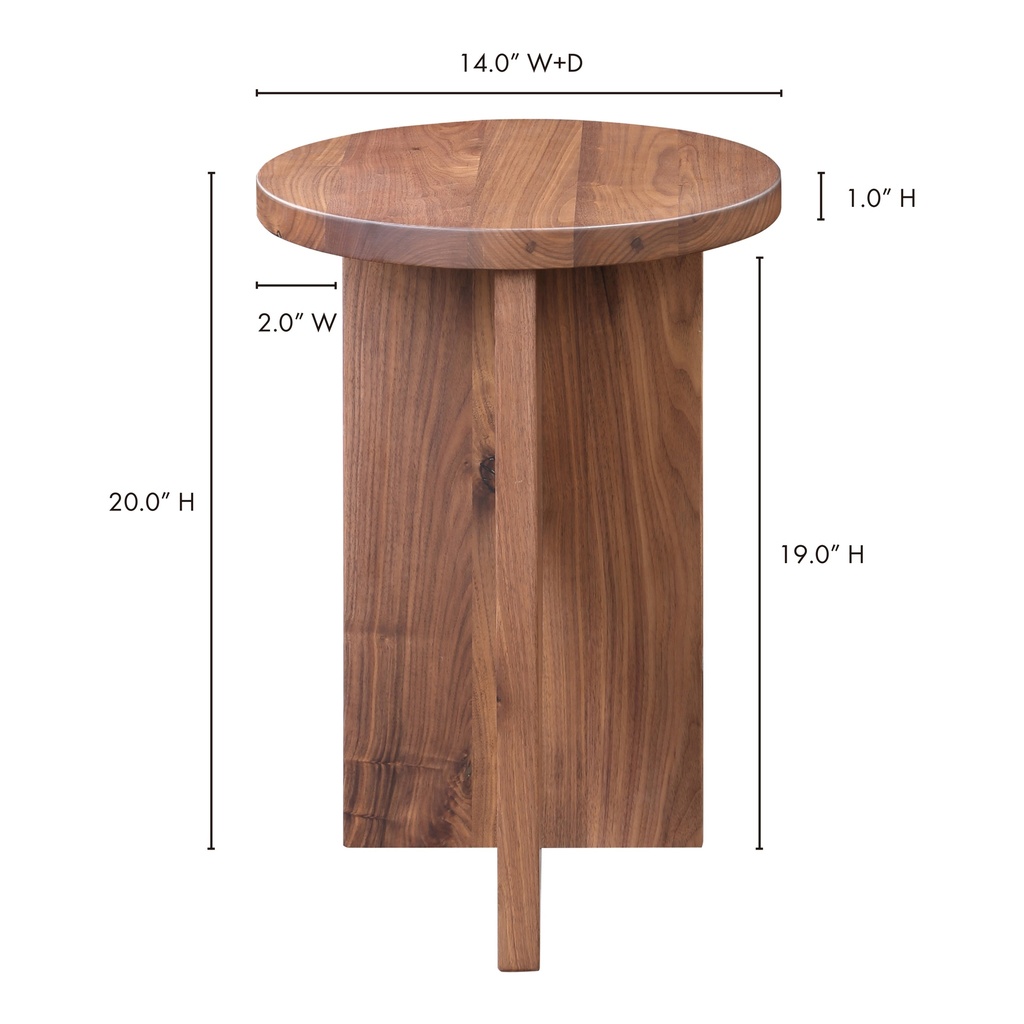 Grace Accent Table Walnut Brown - 8