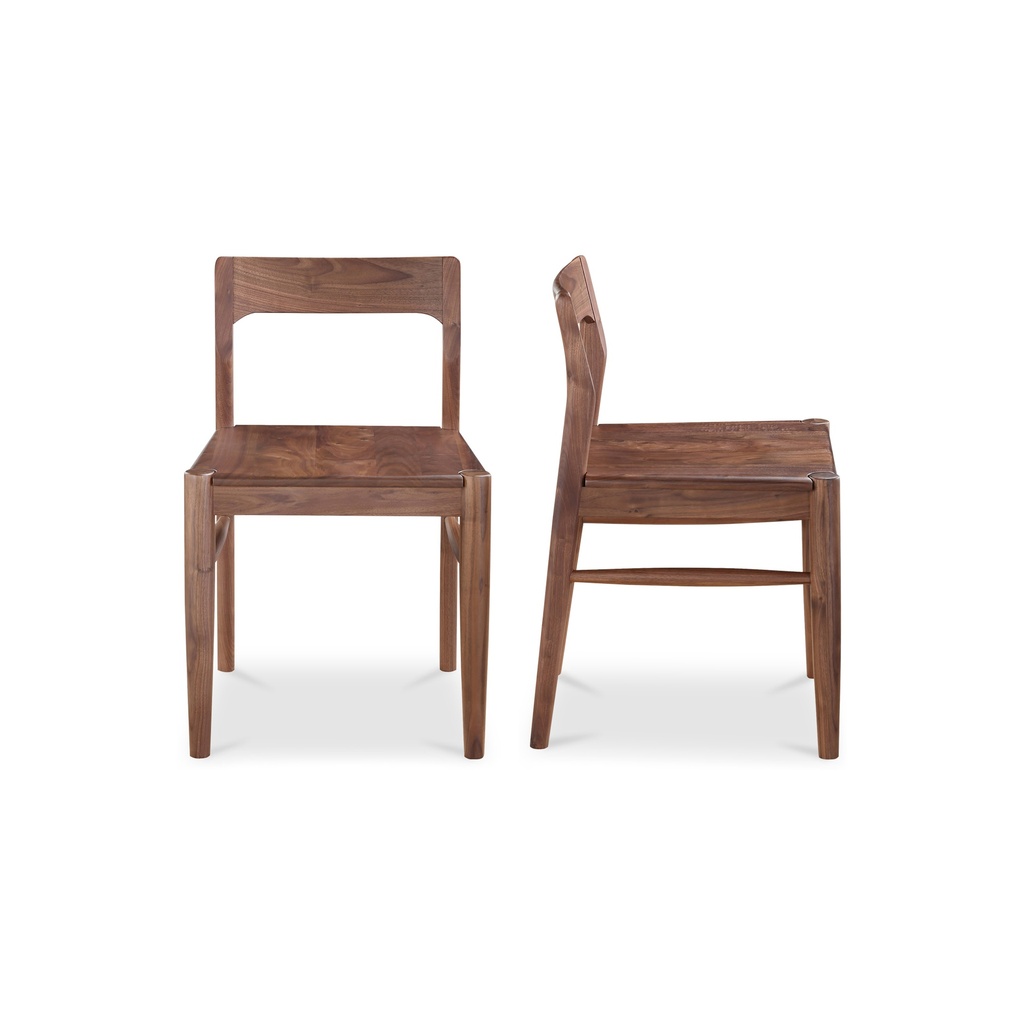 Owing Dining Chair Walnut Brown - Set Of Two - 1