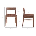 Owing Dining Chair Walnut Brown - Set Of Two - 10