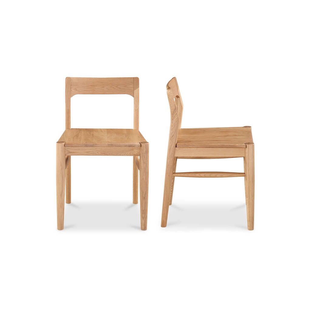Owing Dining Chair Natural Oak - Set Of Two - 1